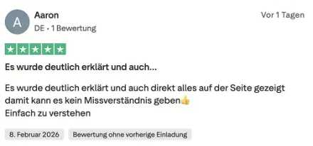 Customer review (screenshot)