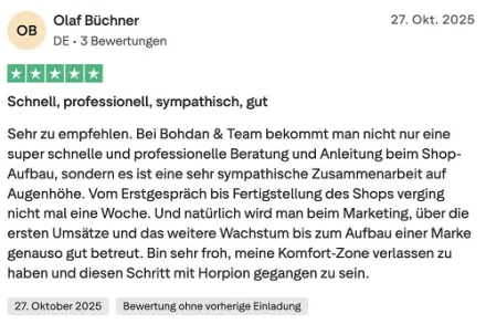Customer review (screenshot)